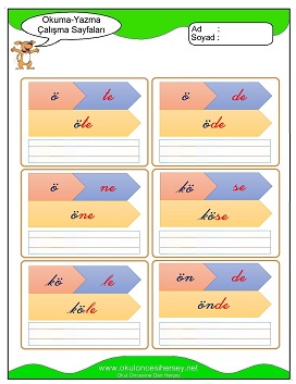 ö sesi Çalışma Sayfaları